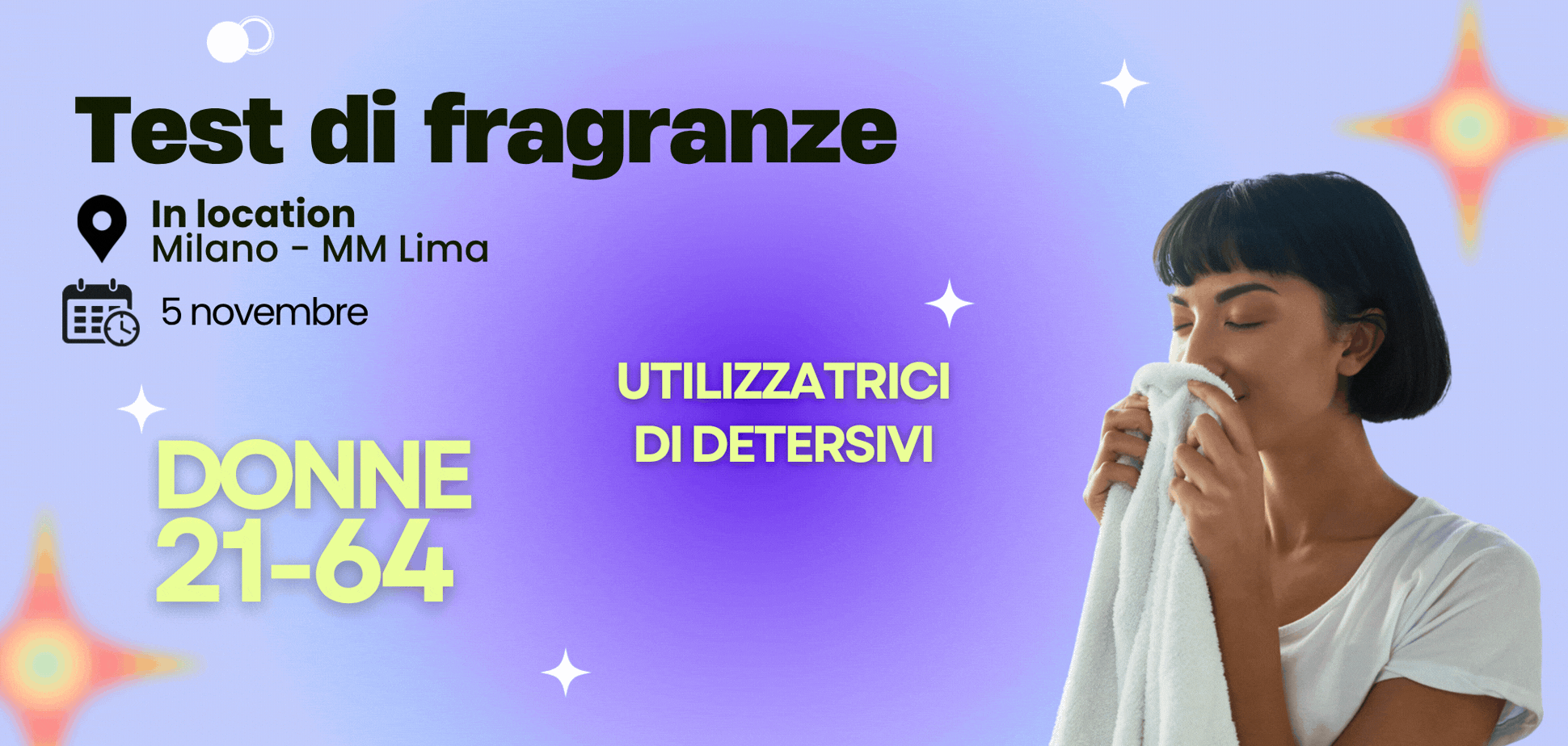 Donne 21-64 anni utilizzatrici di detersivi